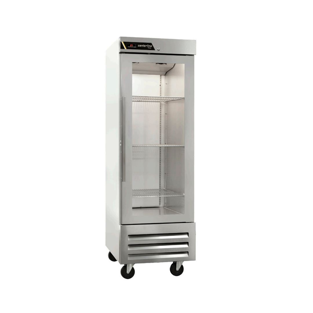 Centerline 27 Inch Commercial Reach-In Refrigerator with Right-Hinged Glass Door - Perfect for Restaurants, Cafes, and Catering Businesses