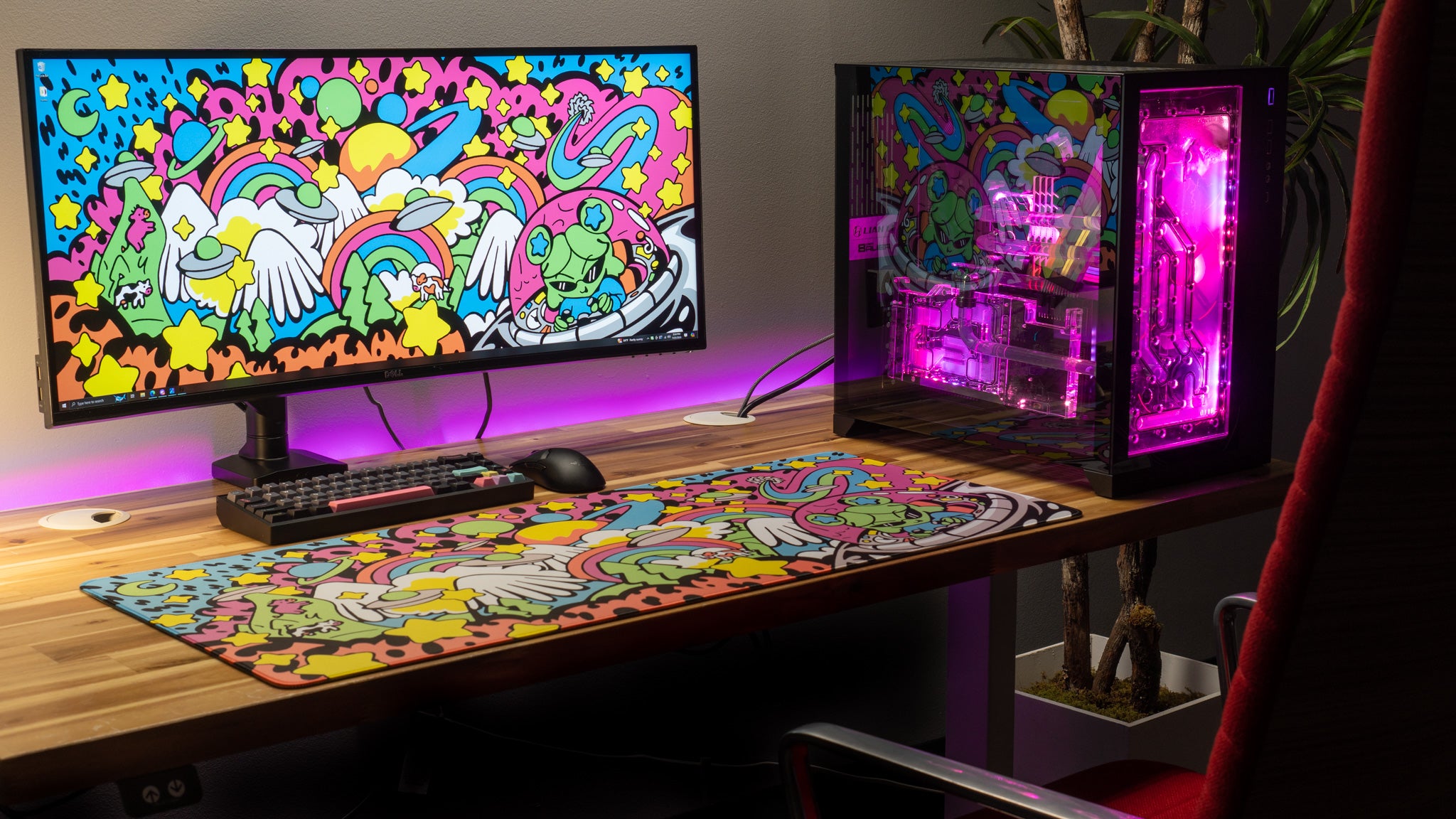 Gabi Belle Tour of the Galaxy Gaming Mouse Pad - Content Creator Collaboration Desk Mat for PC Gaming & Office Work