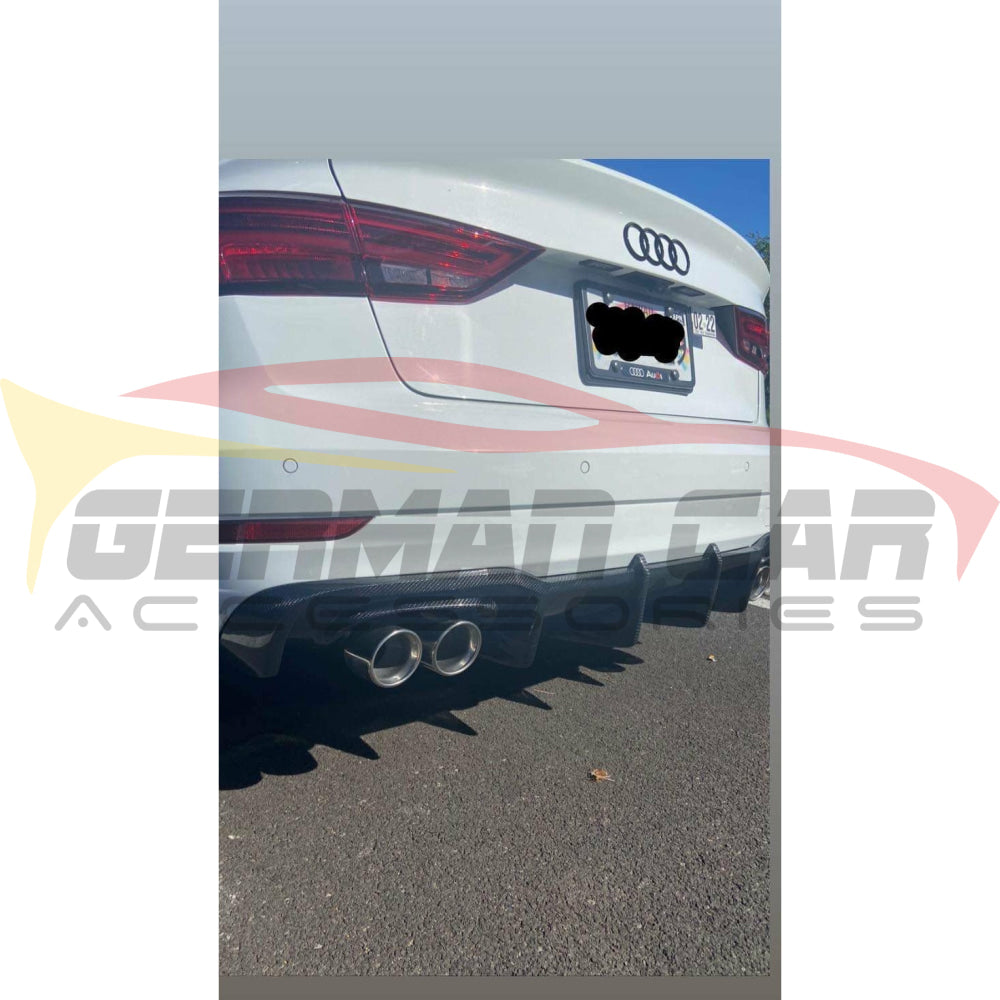 2017-2020 Audi A3/S3 Carbon Fiber Rear Diffuser - KB Style Body Kit for 8V.5 A3/S3 Models | Enhance Performance & Style for Street Racing & Car Shows
