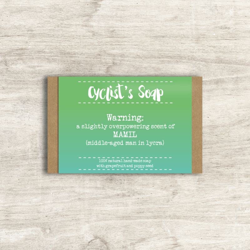 Dandelion Stationery SP006 Cyclist's Soap Bar Gift Set - Novelty Present for Bike Lovers | Perfect for Cycling Enthusiasts, Sports Gifts & Eco-Friendly Bath Products