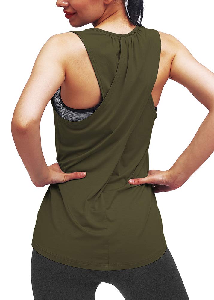 Mippo Women's Workout Tops - Breathable Yoga Shirts & Athletic Tank Tops for Gym, Running, Summer Fitness | Perfect for Yoga, Pilates & Outdoor Sports