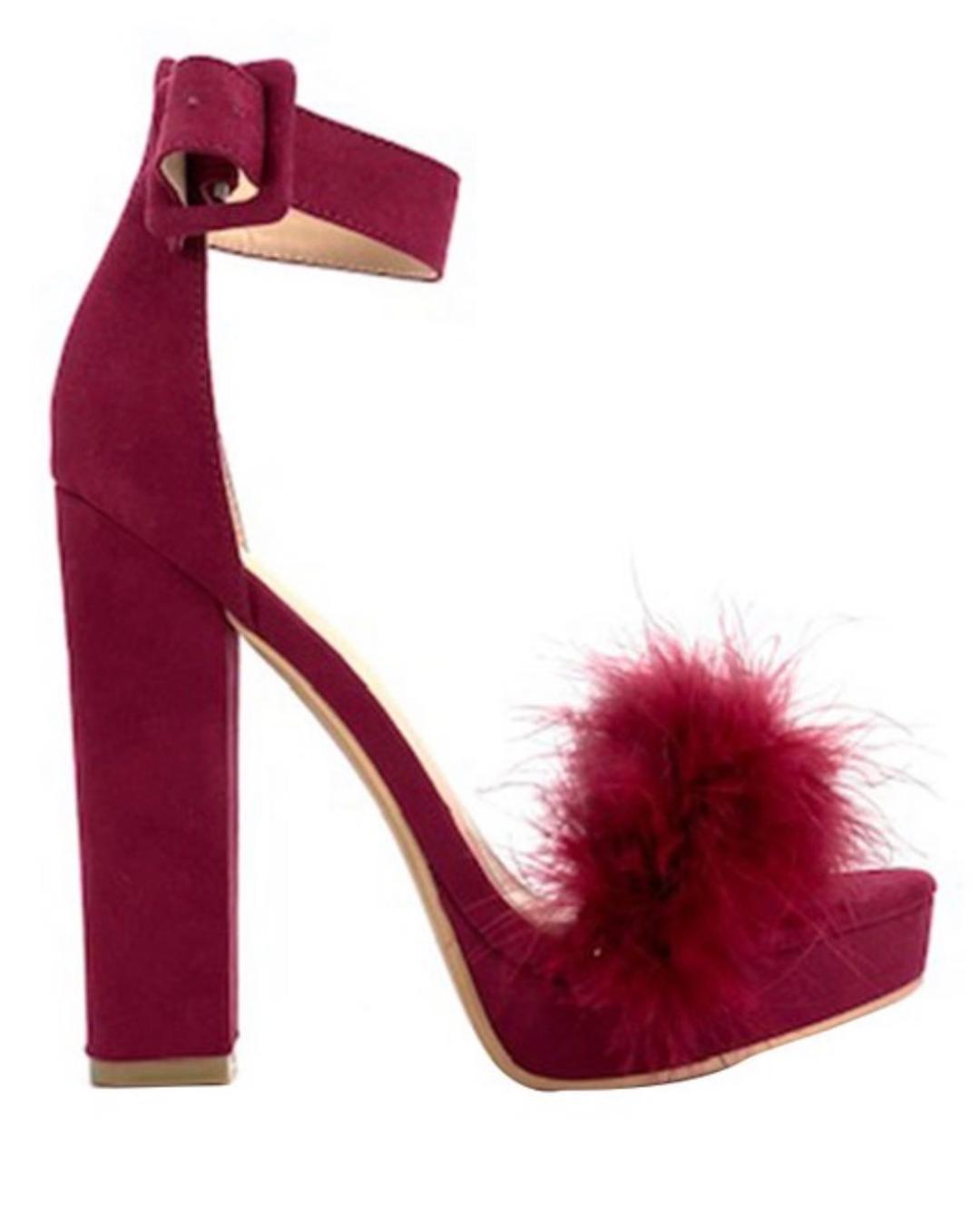 Evonne Women's Burgundy High Heels - Elegant Stiletto Pumps for Parties, Weddings & Office Wear