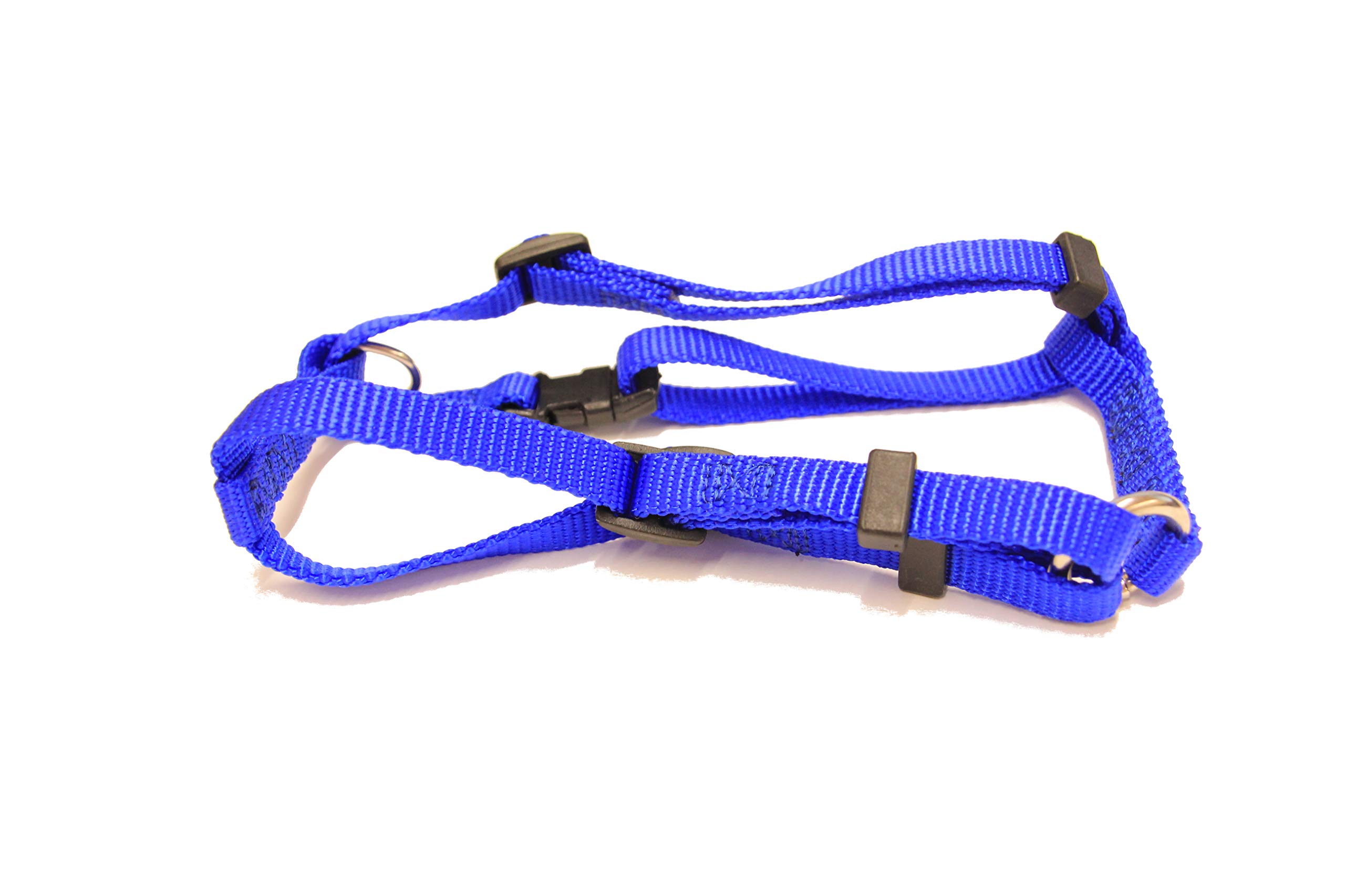 Premium Adjustable Dog Harness for Small Medium Large Dogs - 3/8 Inch Thick Padded Chest Support - Royal Blue - Perfect for Walking, Training & Outdoor Adventures