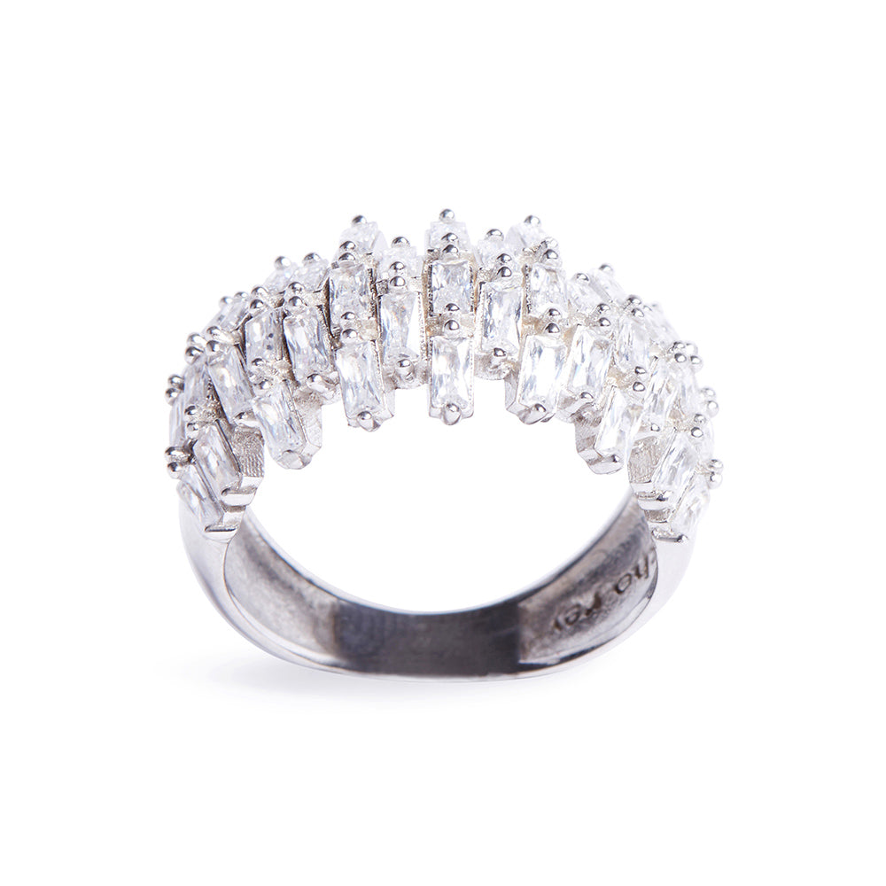 Sharon Ring 1 - Elegant Sterling Silver Ring for Women, Minimalist Dainty Jewelry Gift for Her - Perfect for Everyday Wear, Date Nights & Special Occasions