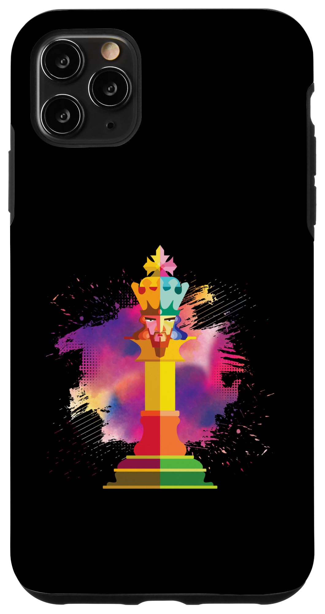 iPhone 11 Pro Max Case with Konig King Chess Design - Premium Tactical Chess Game Gift for Chess Lovers - Perfect for Tournaments, Gifting & Everyday Protection