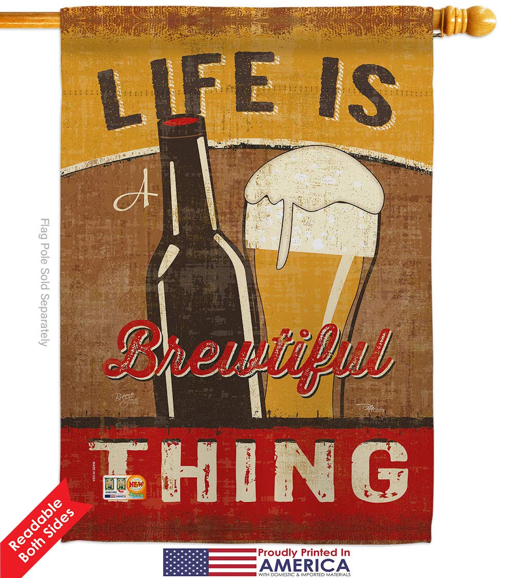 Sweet Life Humor Garden House Flags Set - Double-Sided 28x40 Inch Funny Quote Yard Banner, Made in USA - Perfect for Outdoor Decor, Patio & Backyard Gift Ideas