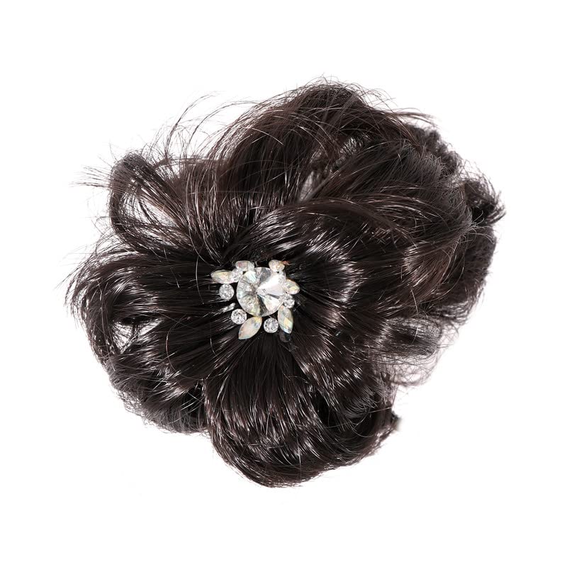 NAVMAV Synthetic Hair Claw Clip - Baal Juda Hair Accessory for Bridal Hairstyles, Wedding Functions & Special Occasions (1pc) - Perfect for Brides, Prom, Parties & Formal Events