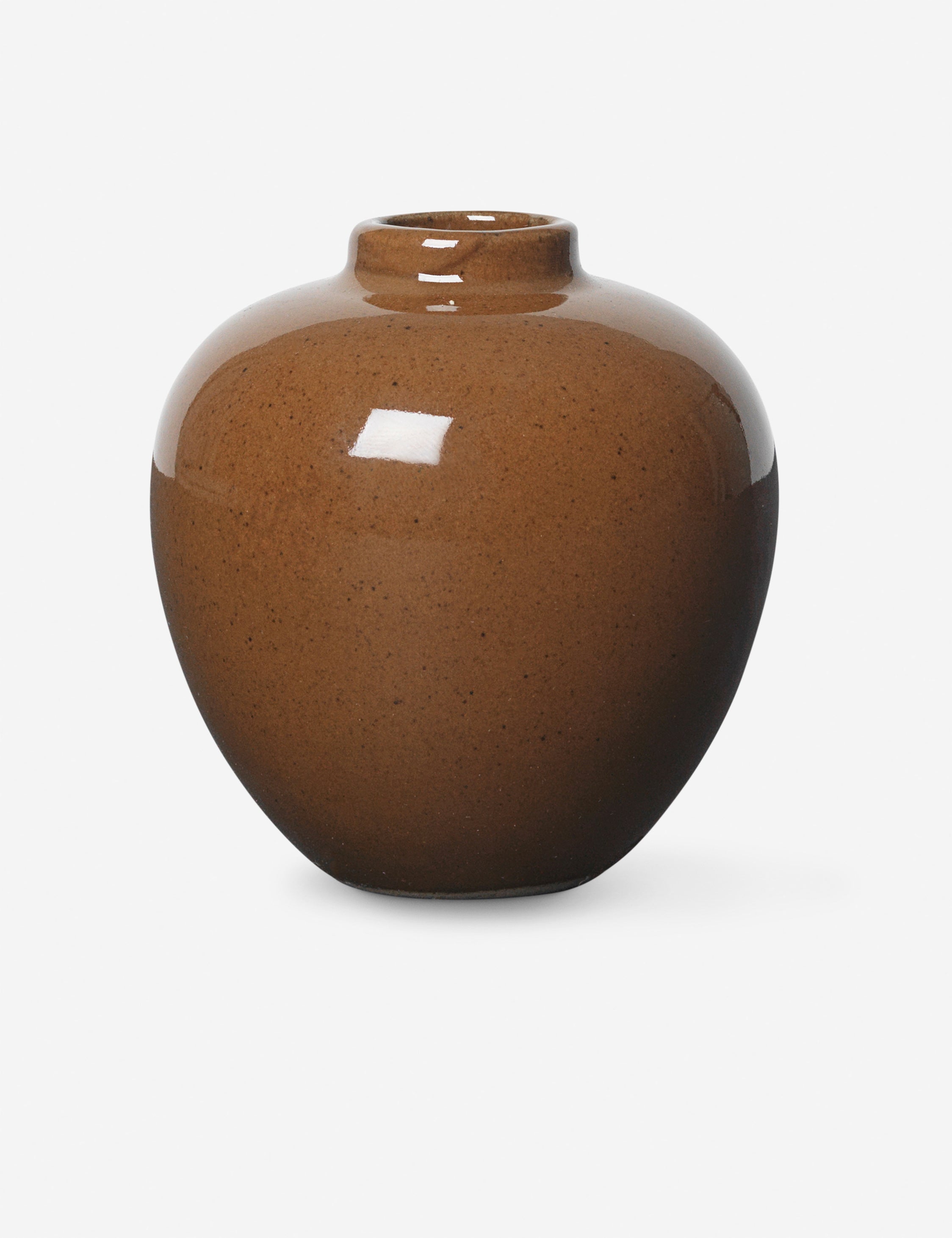 Ferm Living Ary I Mini Vase - Modern Ceramic Home Decor for Small Flowers & Succulents - Perfect for Tabletops, Shelves & Office Desks