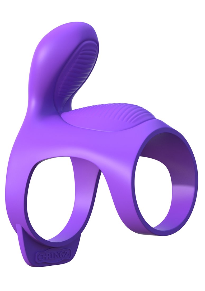 Pipedream Fantasy C-Ringz Ultimate Couples Cage Dildo - Purple, 1 lb | Premium Silicone Adult Toy for Couples Play, Bondage & Sensual Exploration