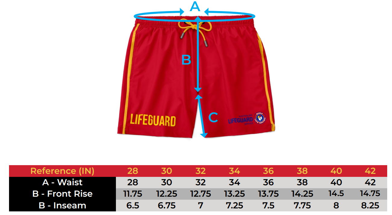 Men's Beach Lifeguard Swim Shorts - Quick Dry Comfortable Board Shorts for Swimming, Surfing & Summer Activities