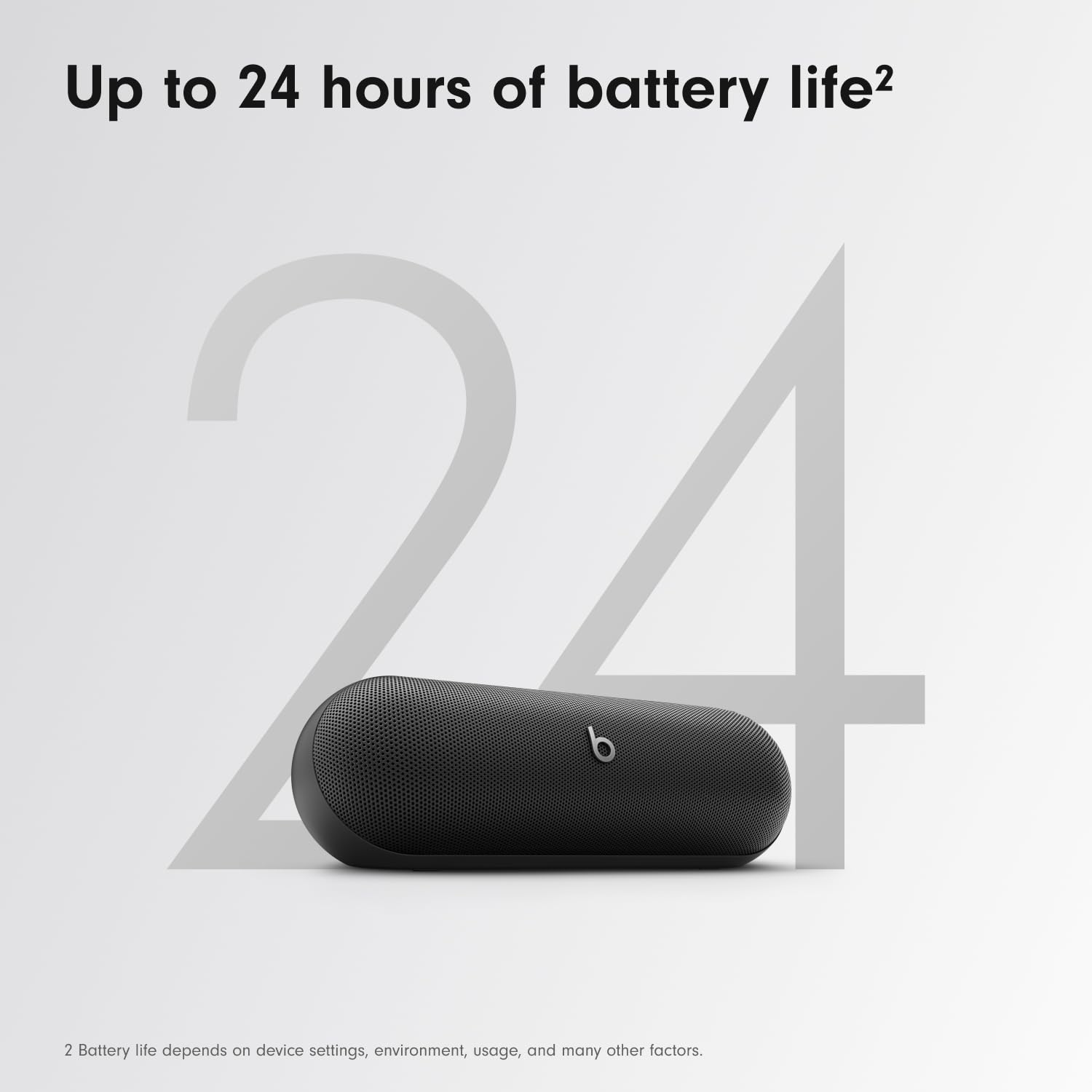 Beats Pill+ Wireless Bluetooth Speaker with 24-Hour Battery Life | IP67 Waterproof & Dustproof | USB-C Portable Charger | Built-in Mic | Compatible with Apple & Android Devices | Matte Black | Perfect for Outdoor Adventures, Pool Parties & Travel
