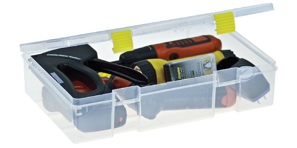 Plano Prolatch Open Compartment Stowaway Deep 3700 Tackle Box - Durable Fishing Organizer for Lures, Hooks & Gear - Perfect for Bass Fishing, Boat Storage & Outdoor Adventures