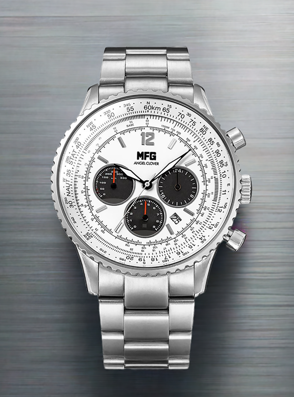 MF GHOST × ANGEL CLOVER Limited Edition Solar Chronograph Watch - Japanese Movement - Collector's Timepiece for Anime Fans & Streetwear Enthusiasts - Perfect for Cosplay, Fashion Statements & Gift Giving