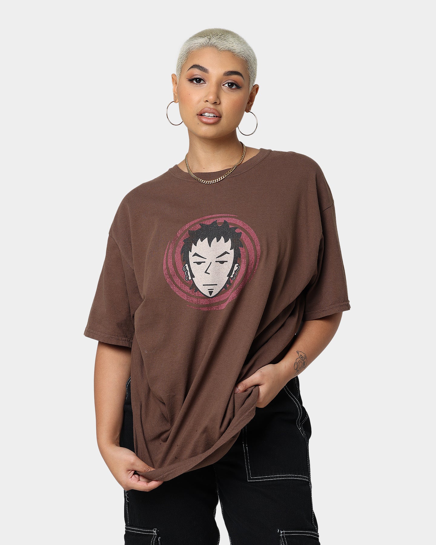 Vintage Brown T-Shirt by American Thrift X Daria Trent Lane - Retro Style Cotton Tee for Men & Women | Perfect for Casual Wear, Street Fashion, and Vintage Outfits