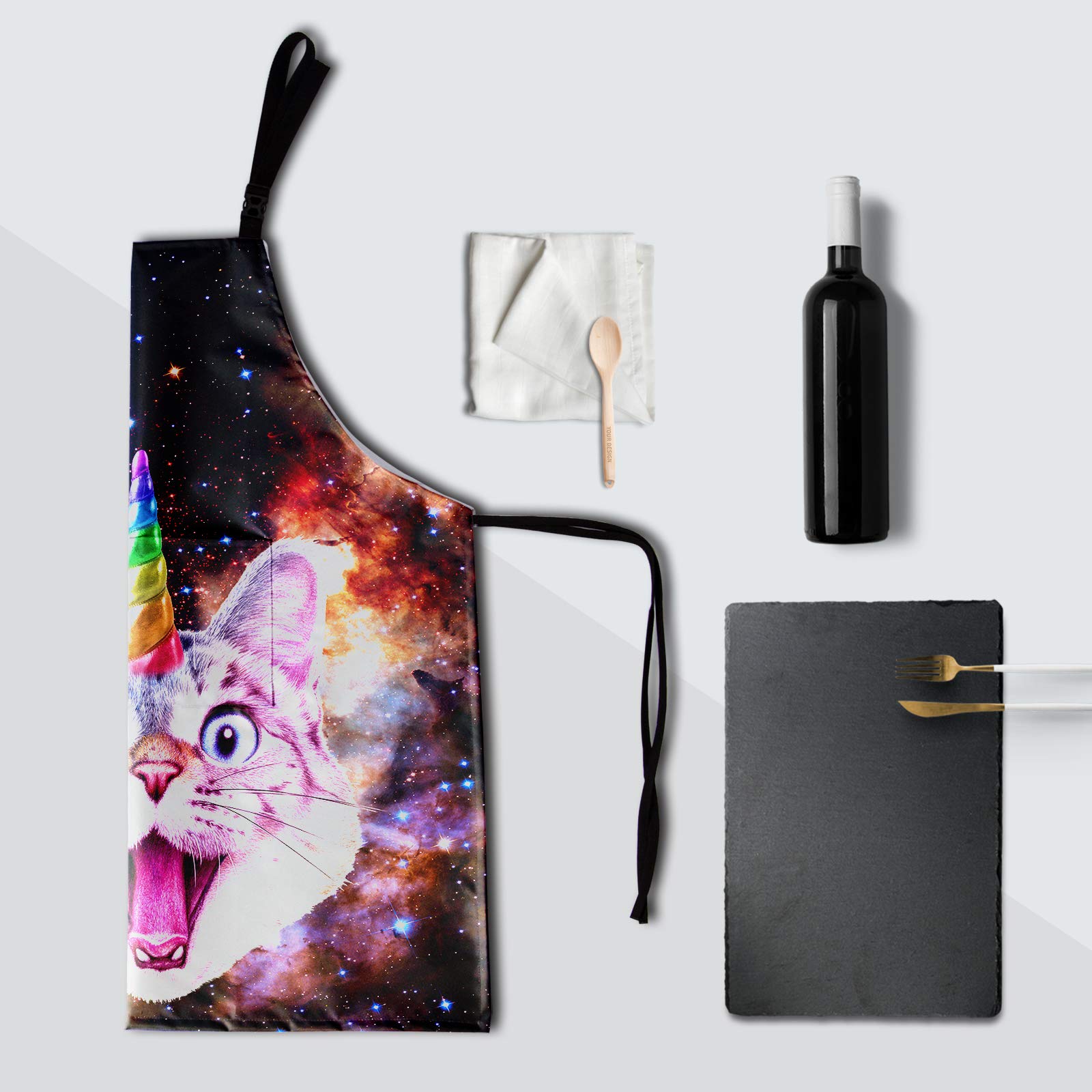 Funny Apron with Pocket - Kitchen Baking, Garden BBQ, Cooking & Painting Apron - Perfect for Chefs, Artists & Outdoor Grilling