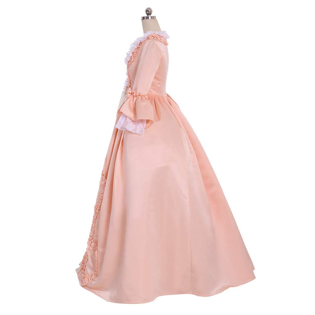 Queen Marie Antoinette Rococo Ball Gown - Victorian Cosplay Dress for Women in Pink | Perfect for Renaissance Fairs, Historical Reenactments & Themed Parties