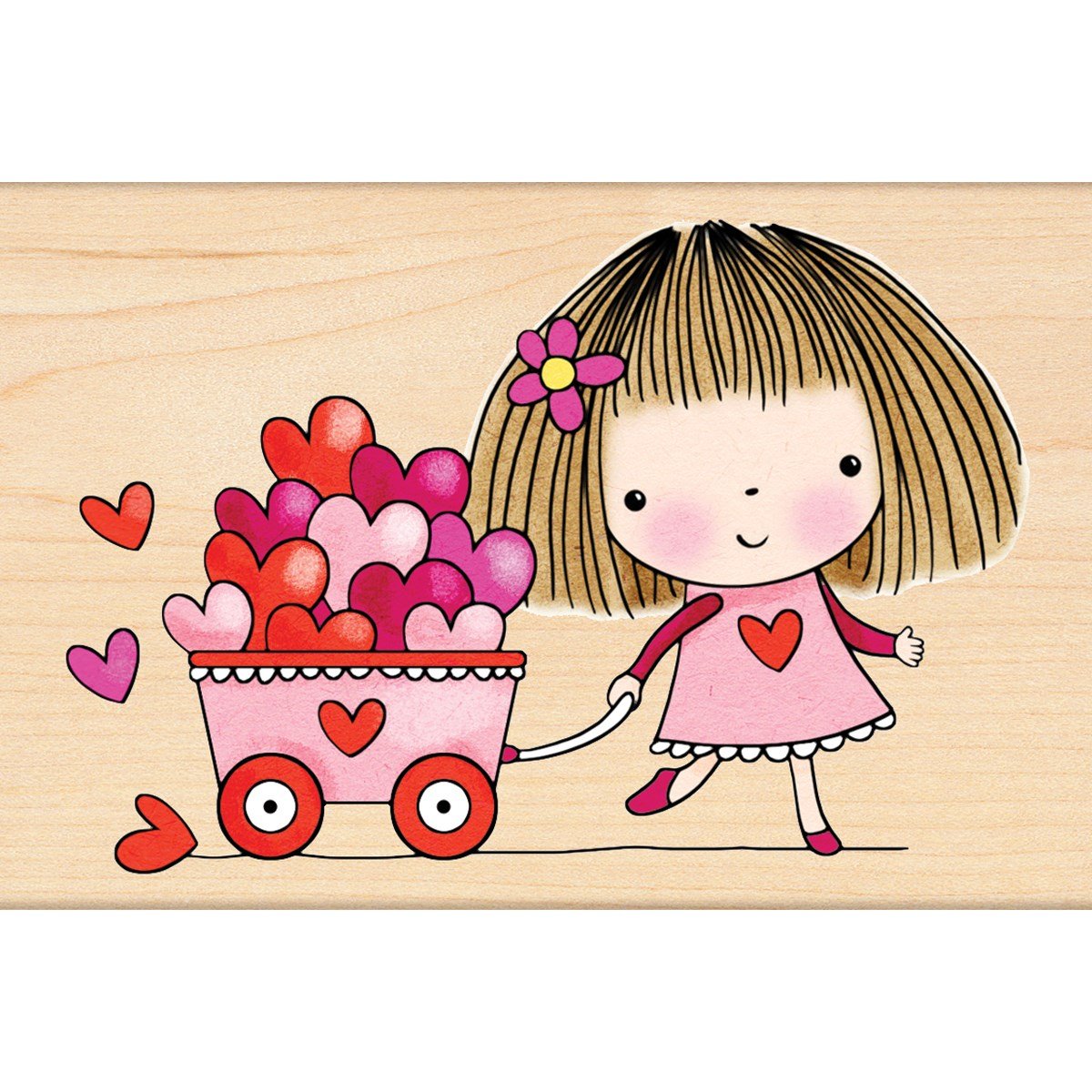 Brimming with Love Rubber Stamp - Penny Black 4232J for Card Making