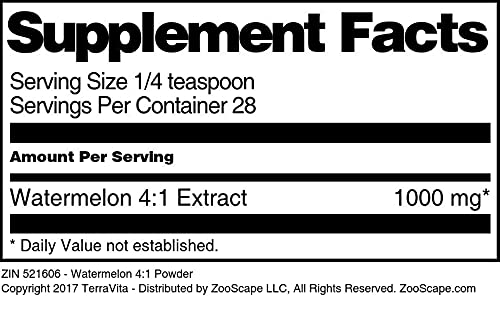 Watermelon 4:1 Extract Powder - 1 oz (ZIN: 521606) | Natural Fruit Supplement for Smoothies, Baking & Wellness Drinks
