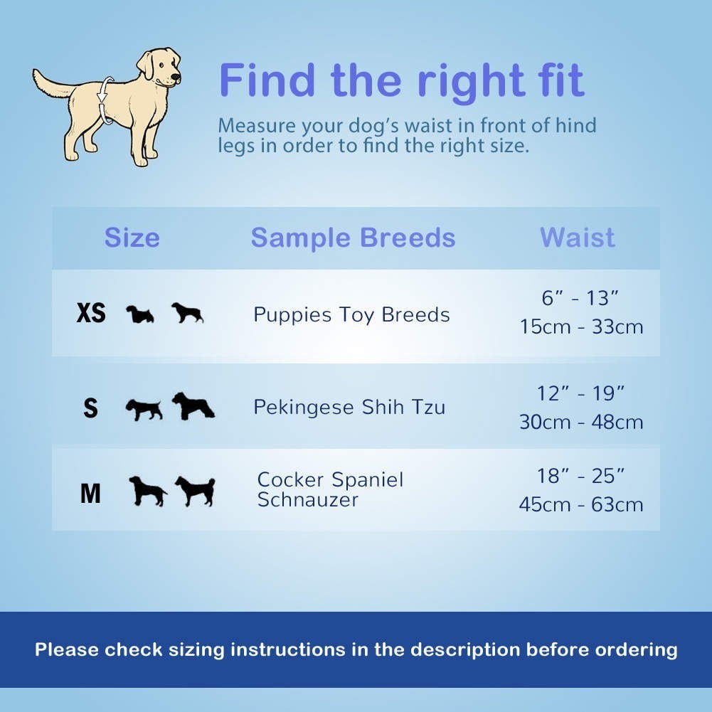 Dono Male Pet Disposable Diapers - 12 Pack (XS/S/M) for Dogs & Cats - Absorbent & Leak-Proof - Perfect for House Training, Travel & Senior Pets