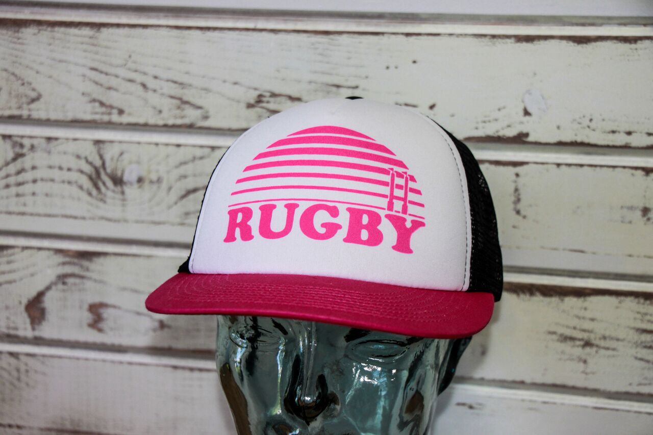 Foam Trucker Hat for Rugby Fans - Lightweight & Adjustable Cap for Sports, Outdoor Activities & Casual Wear