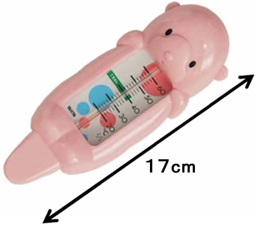 Tanita Digital Hot Water Temperature Gauge with Sea Otter Design - Accurate Bath & Kitchen Thermometer (Model 5417, Japan Import) | Perfect for Baby Baths, Cooking, and Home Brewing