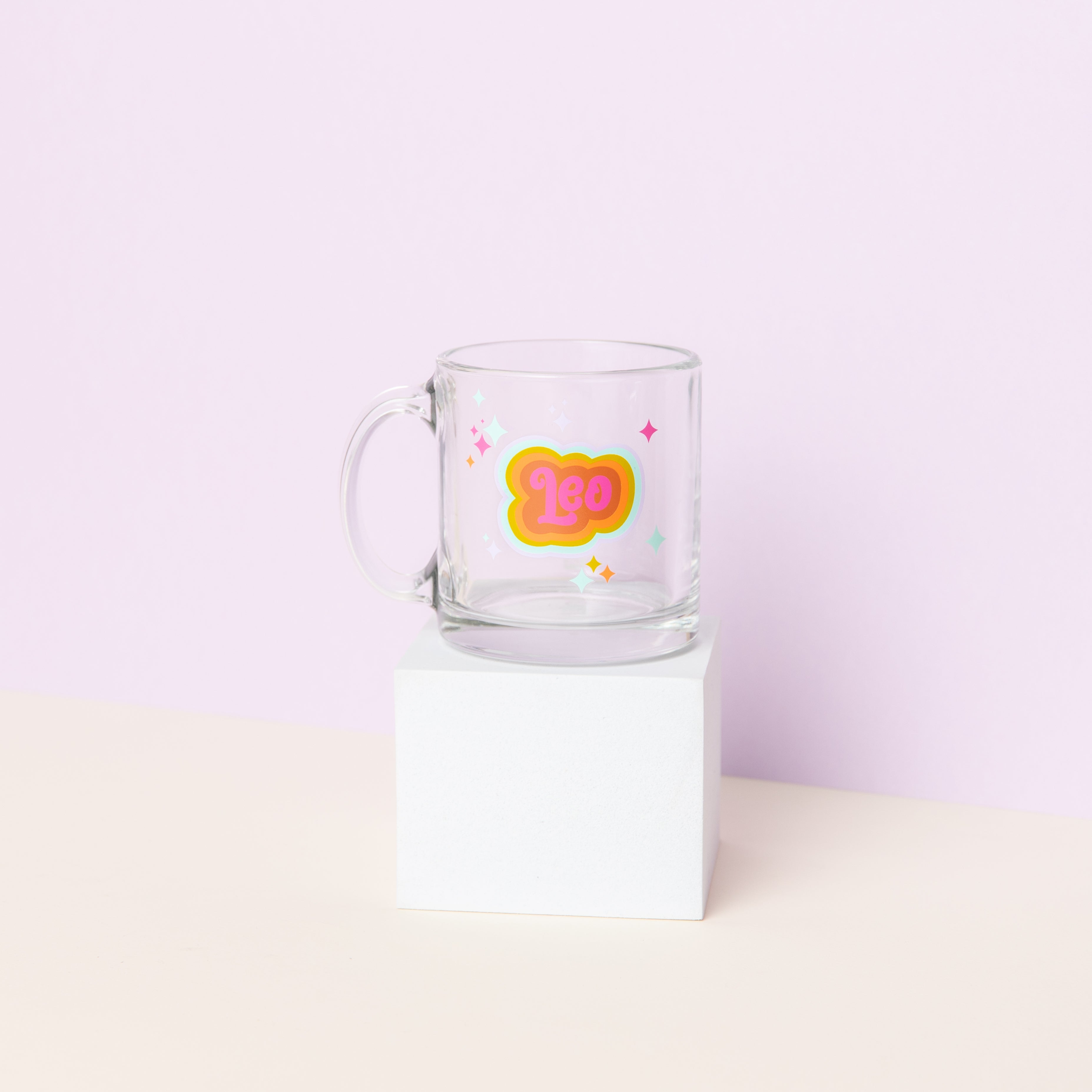 Zodiac Sign Clear Glass Mug - 12oz Coffee Cup with Astrology Constellation Design for Tea, Hot Drinks & Gifts - Perfect for Home, Office & Star Sign Enthusiasts