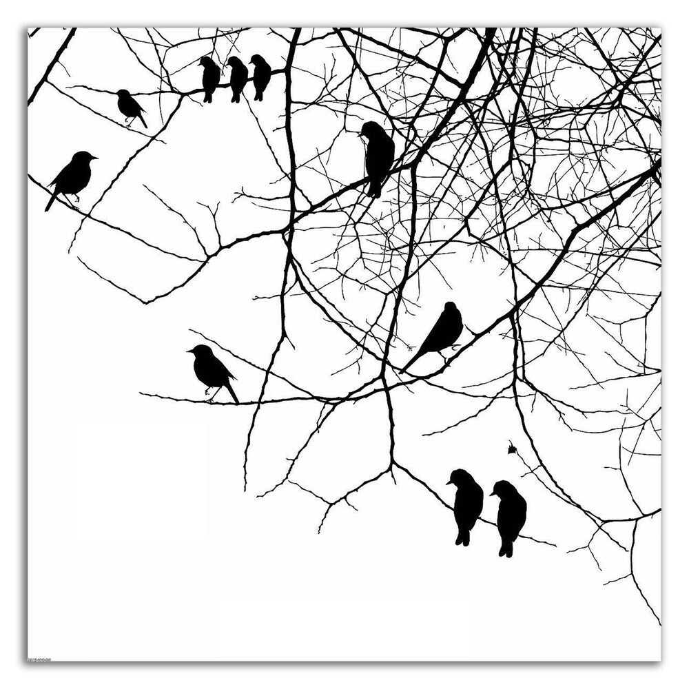 Bird II by GraphINC - Premium Canvas Wall Art Print, Ready to Hang - Perfect for Living Room, Bedroom & Office Decor