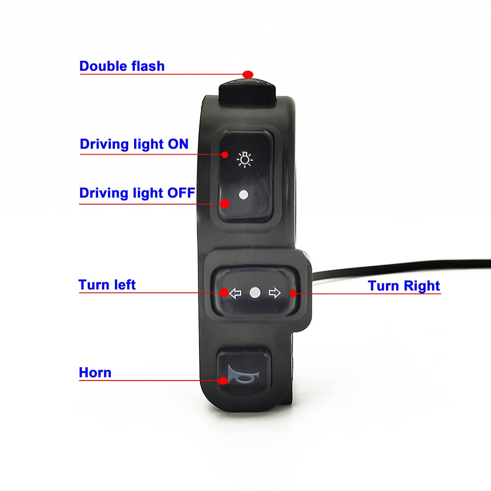 PALUMMA Electric Bike Turn Signal & Tail Light - Waterproof LED Bicycle Lights with Horn Switch for E-Bikes (BBS 01/02 HD) | Perfect for Night Riding & Urban Commuting