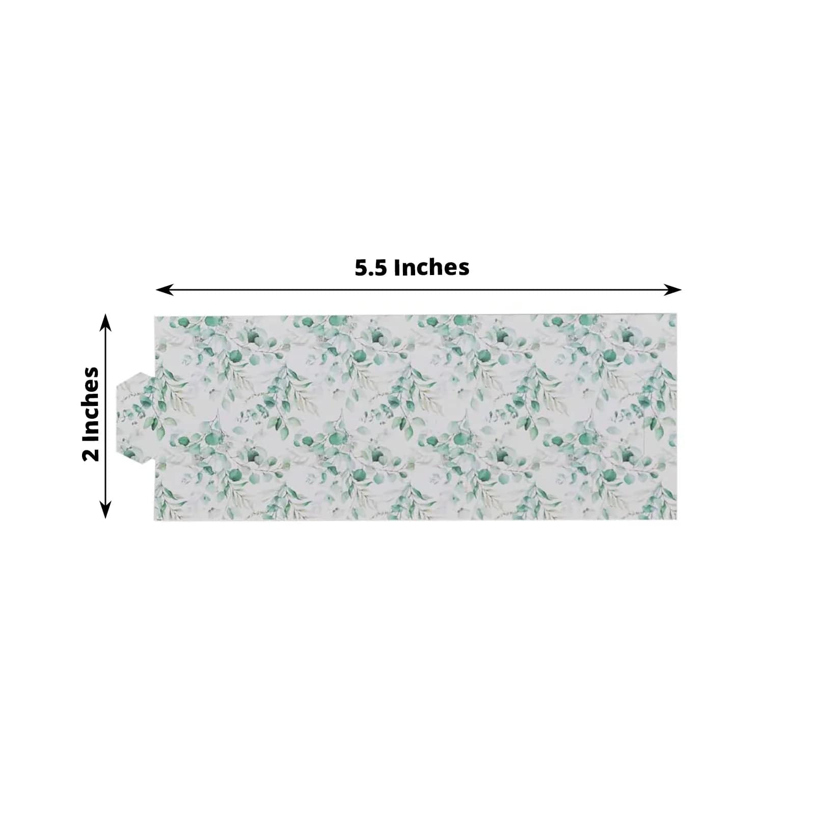 50 Pack Floral Print Disposable Paper Napkin Rings for Weddings, Parties, and Elegant Table Settings