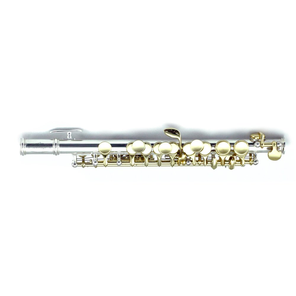 Premium Sky Paititi Band Approved C Key Piccolo Flute - Silver/Gold Finish with Hard Case, Cleaning Rod, Cloth, Joint Grease & Screwdriver - Professional Quality Sound for Marching Band, Orchestra & Solo Performances