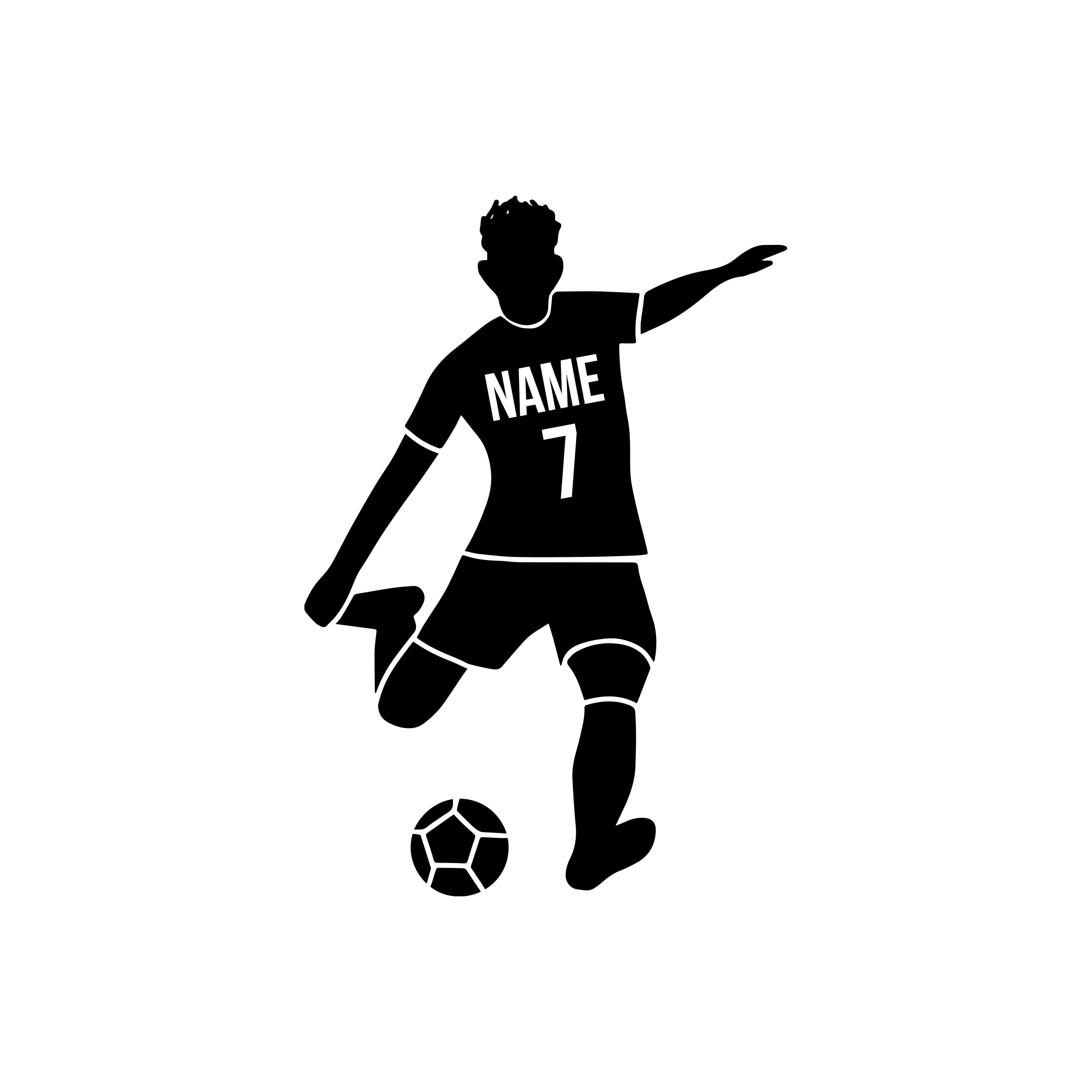 Personalized Soccer Wall Decal for Football Fans - Durable Sports Room Decor with Custom Name - Perfect for Boys Bedroom, Game Room & Soccer Themed Nursery