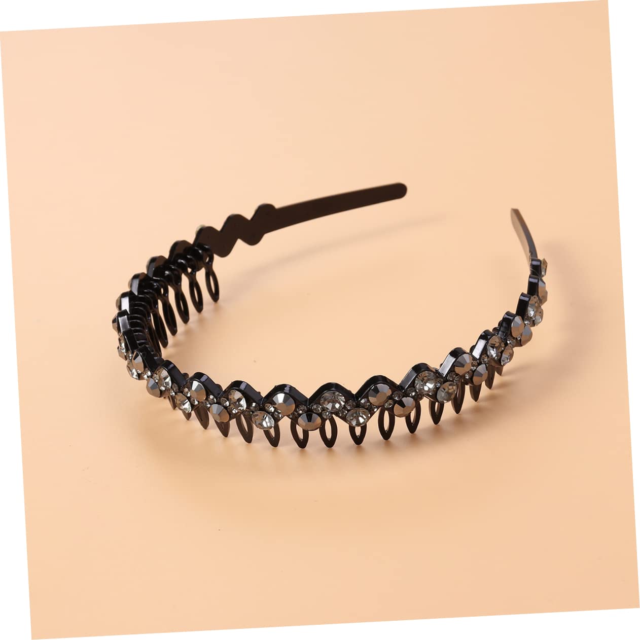 FOMIYES Crystal Rhinestone Hair Headband for Women - Sparkling Teeth Design Hair Hoop for Girls, Bridal, Party, and Special Occasions - Fashion Hair Accessories & Beauty Tools