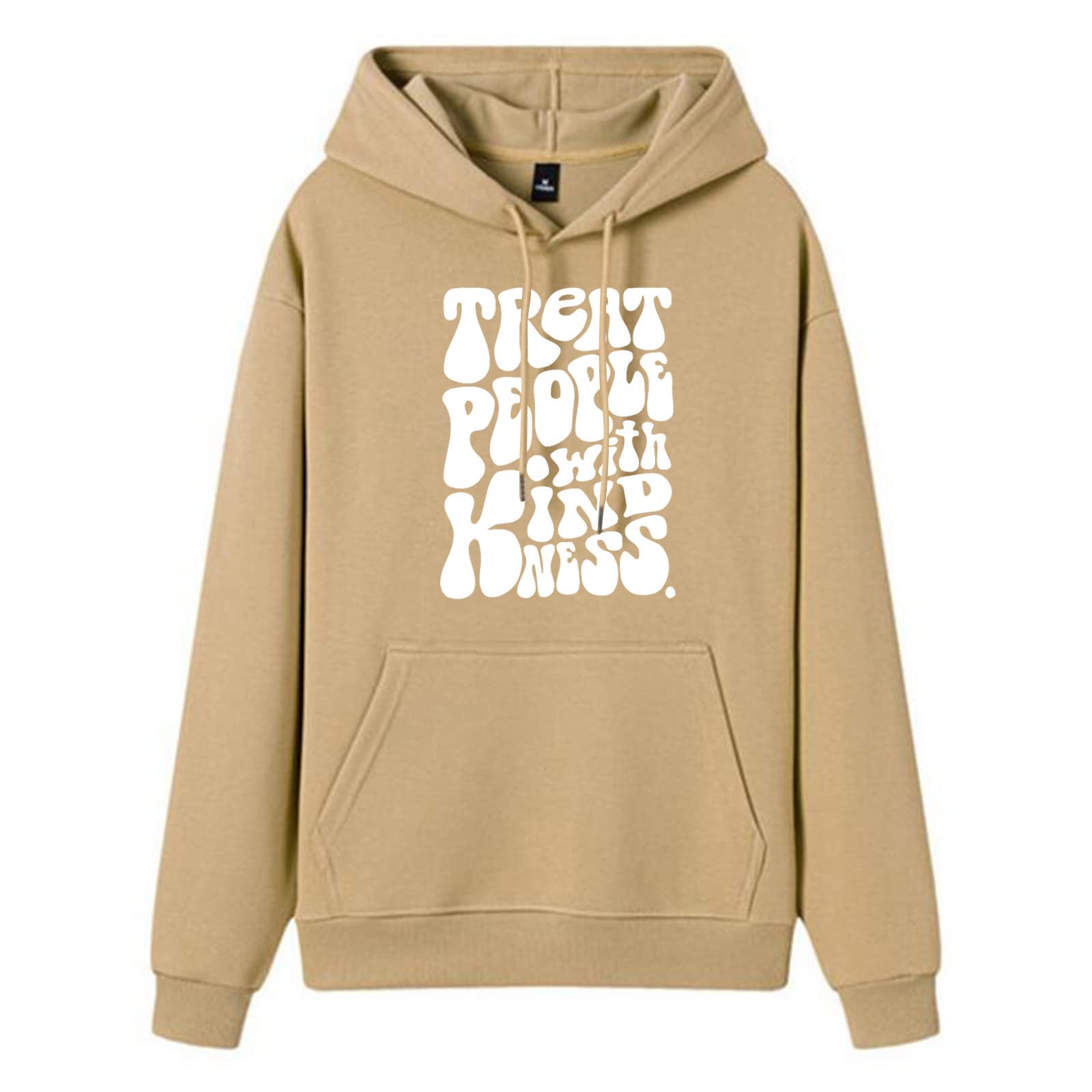 Women's Graphic Print Hooded Pullover Sweatshirt - Casual Long Sleeve Pocket Hoodie for Everyday Wear, Street Style & Outdoor Activities