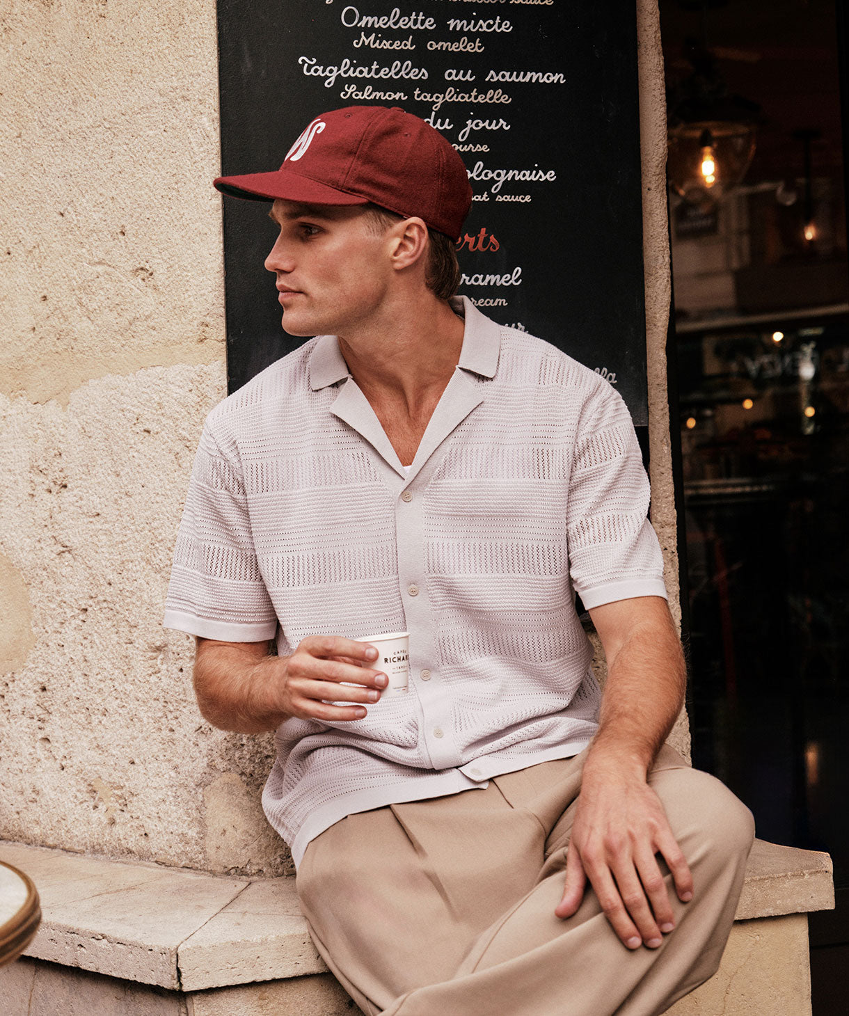 Vercelli Short Sleeve Shirt for Men - Arctic Blue Casual Button Down Shirt | Breathable Cotton Comfort | Perfect for Office, Travel & Summer Outfits