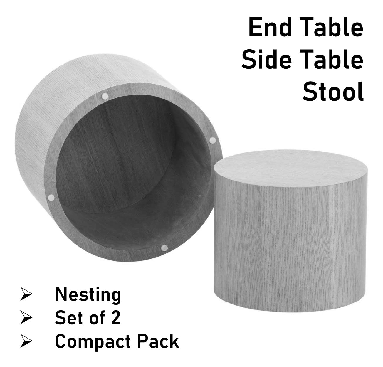Yoglad 2-Piece Nesting Coffee Table Set - 18