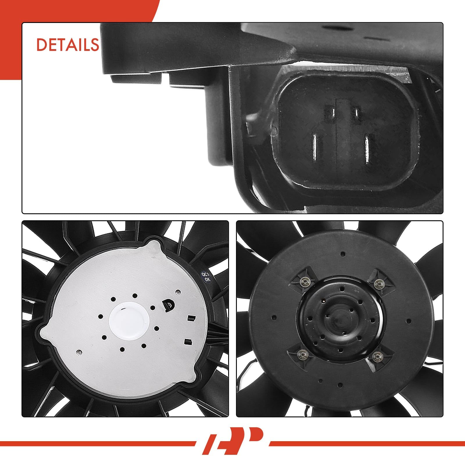 Premium Engine Radiator Cooling Fan Assembly Compatible with Mercedes-Benz E320 E63 AMG S350 S550 S600 S63 AMG S65 AMG CLS63 AMG CL550 CL600 CL63 AMG CL65 AMG - High Performance Cooling Solution for Hot Weather & Heavy Traffic Driving