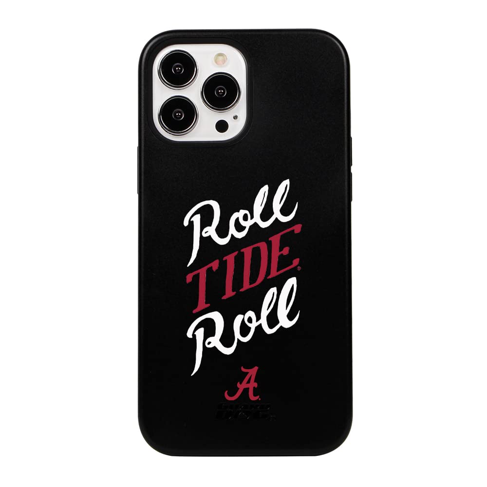 Guard Dog Collegiate Hybrid Case for iPhone 13 Pro Max - Alabama Crimson Tide Design - Durable Protective Phone Cover - Perfect for Football Games, Campus Life & Everyday Use