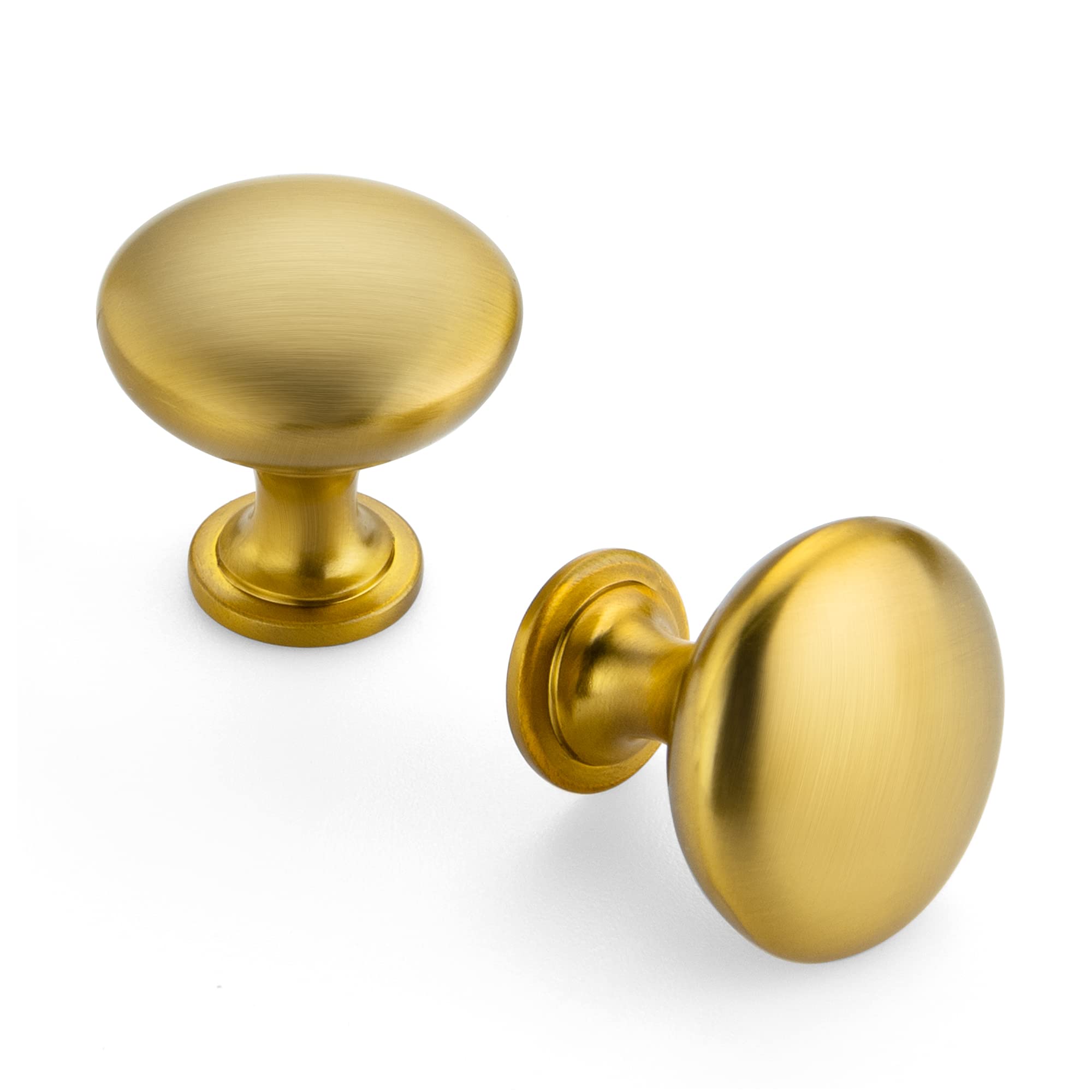 15 Pack Brushed Brass Zinc Cabinet Knobs - Elegant Dresser Drawer Pulls & Door Handles for Kitchen, Cupboard, Wardrobe (Perfect for Home Renovation & Furniture Upgrade)