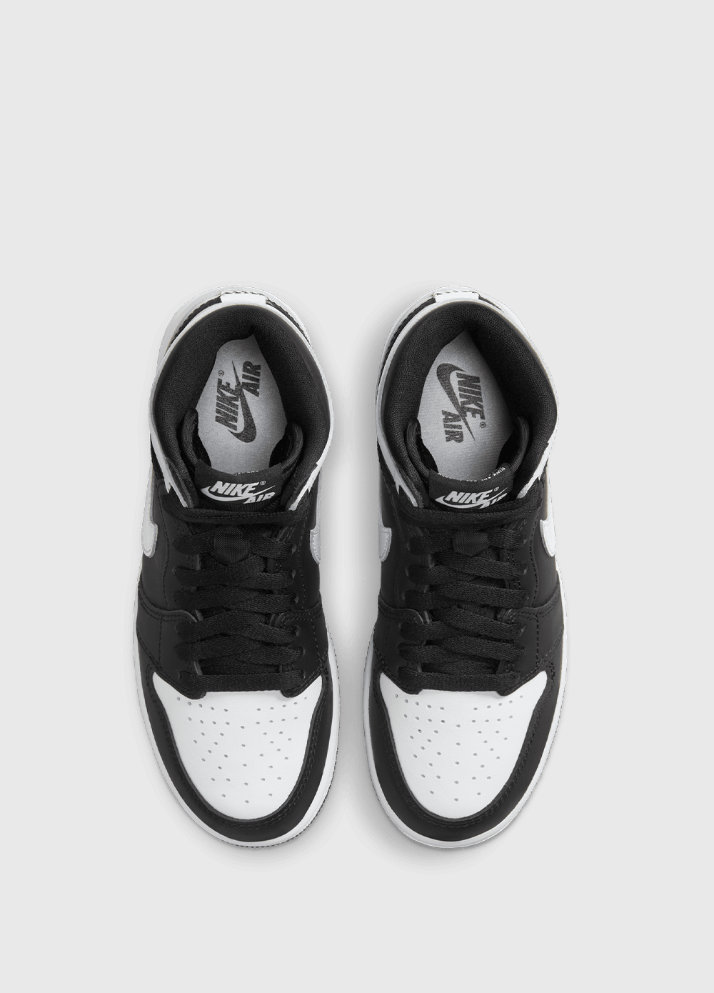 Air Jordan 1 High OG 'Black White' Basketball Shoes for Girls - Retro High-Top Sneakers for Casual Wear & Street Style Fashion