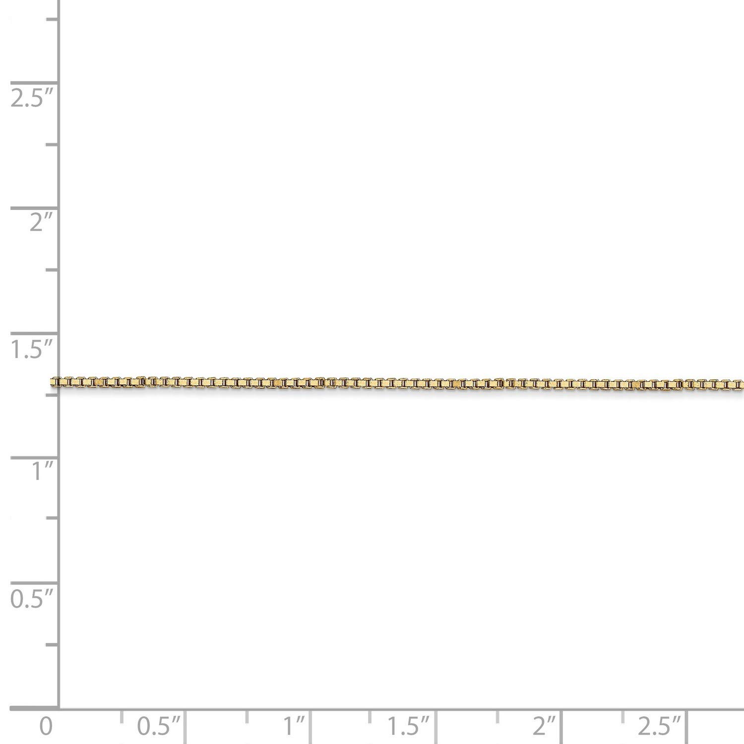 14K Yellow Gold Classic Box Chain Necklace, Bracelet or Anklet - Dainty Jewelry for Women - Perfect for Layering, Gifts & Everyday Wear