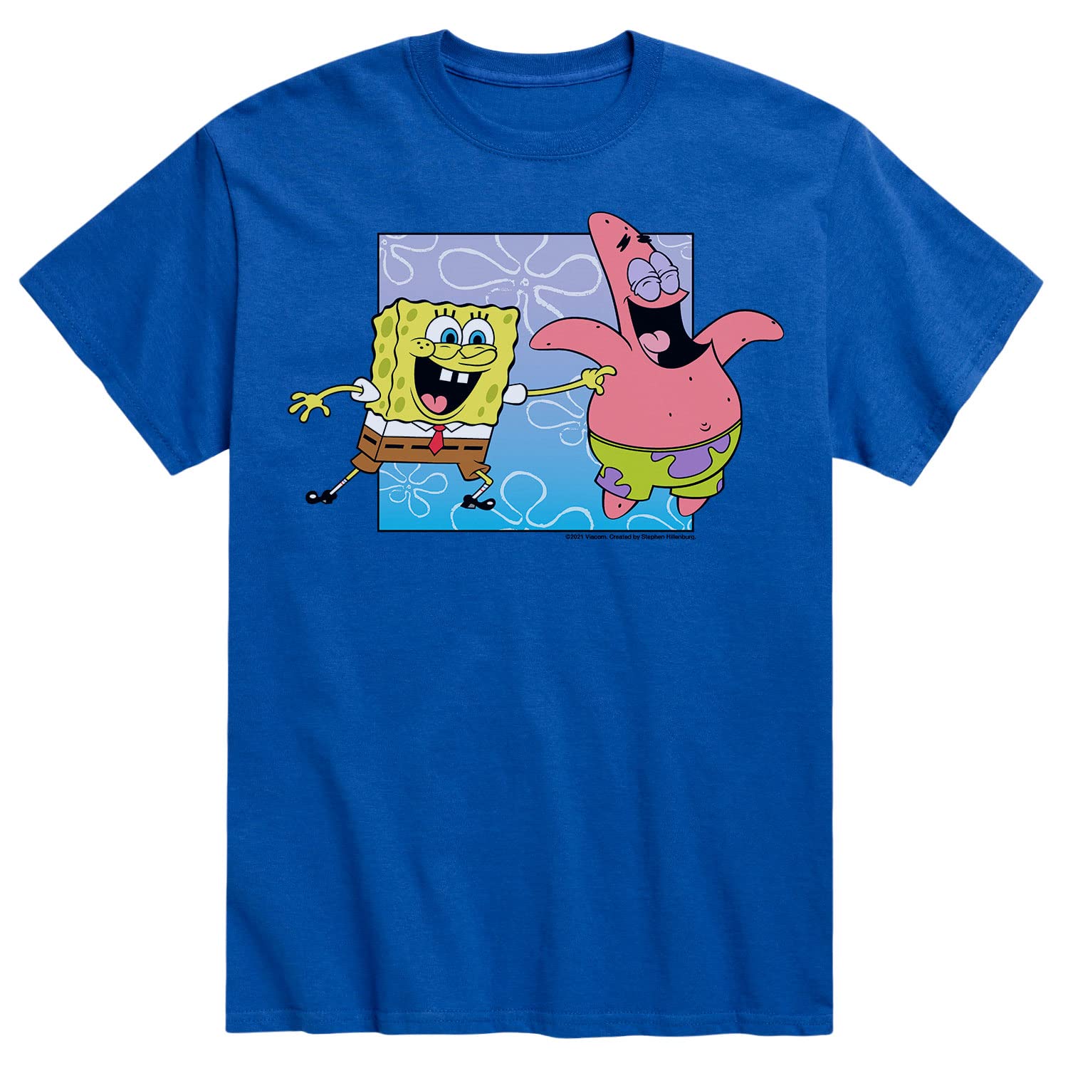 Spongebob Squarepants & Patrick Friendship T-Shirt for Men | HYBRID APPAREL | Soft Cotton Graphic Tee | Perfect for Casual Wear, Cosplay & Cartoon Lovers