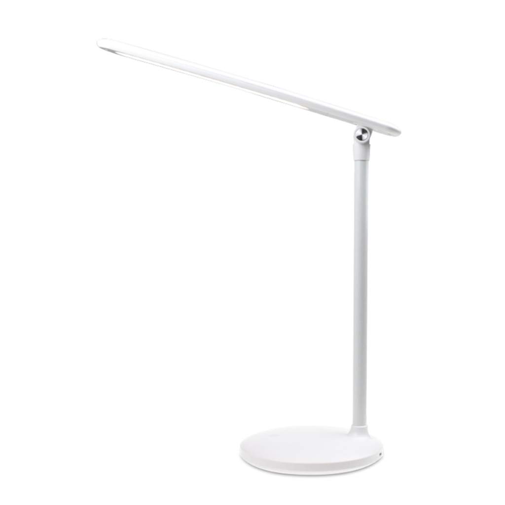 USB Rechargeable LED Desk Lamp - Eye Protection Study Lamp with Adjustable Brightness, Foldable Design for Dorm, Bedroom & Office | Perfect for Reading, Working & Nightstand Lighting