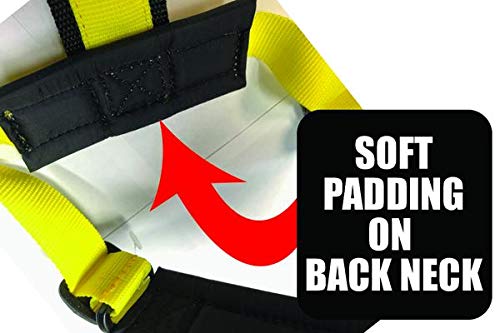 Neewa Adjustable Sled Pro Harness for Large Dogs - Heavy Duty Pulling Harness for Sledding, Skijoring & Canicross (Small, Yellow) - Perfect for Winter Sports & Outdoor Adventures with Your Giant Breed Dog