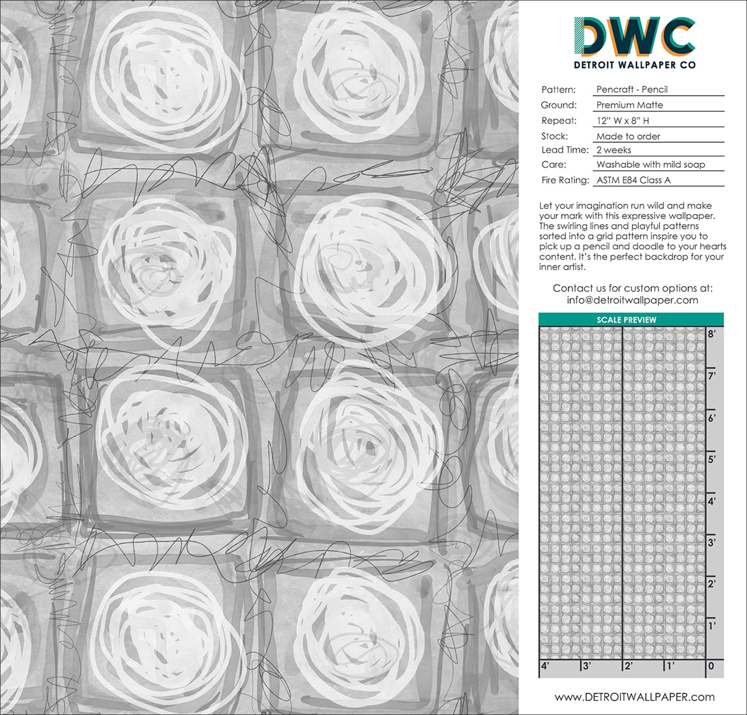 Pencraft Premium Pencil Wallpaper - High-Quality Decorative Wall Covering for Home & Office Decor | Perfect for Study Rooms, Kids' Bedrooms & Creative Spaces