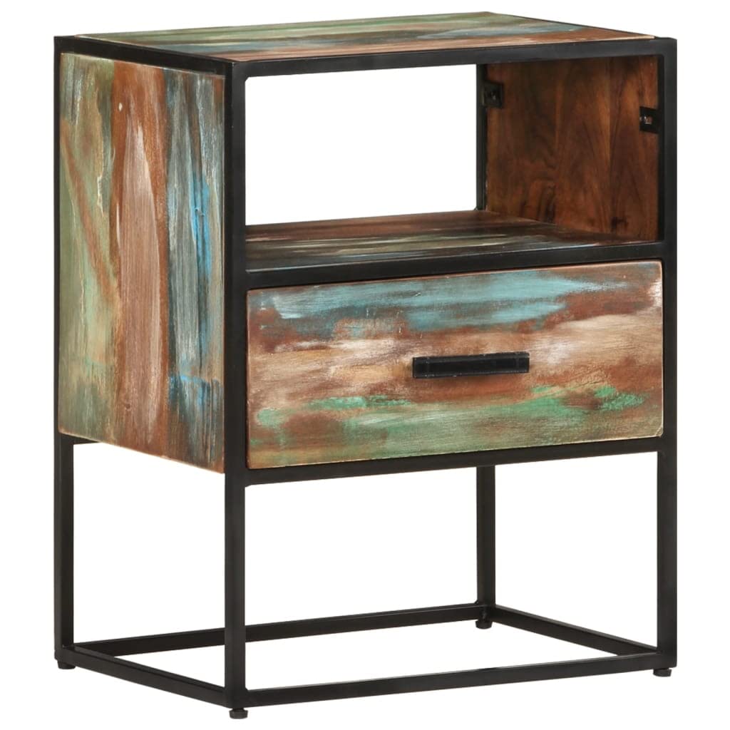 Solid Reclaimed Wood Nightstand - 15.7