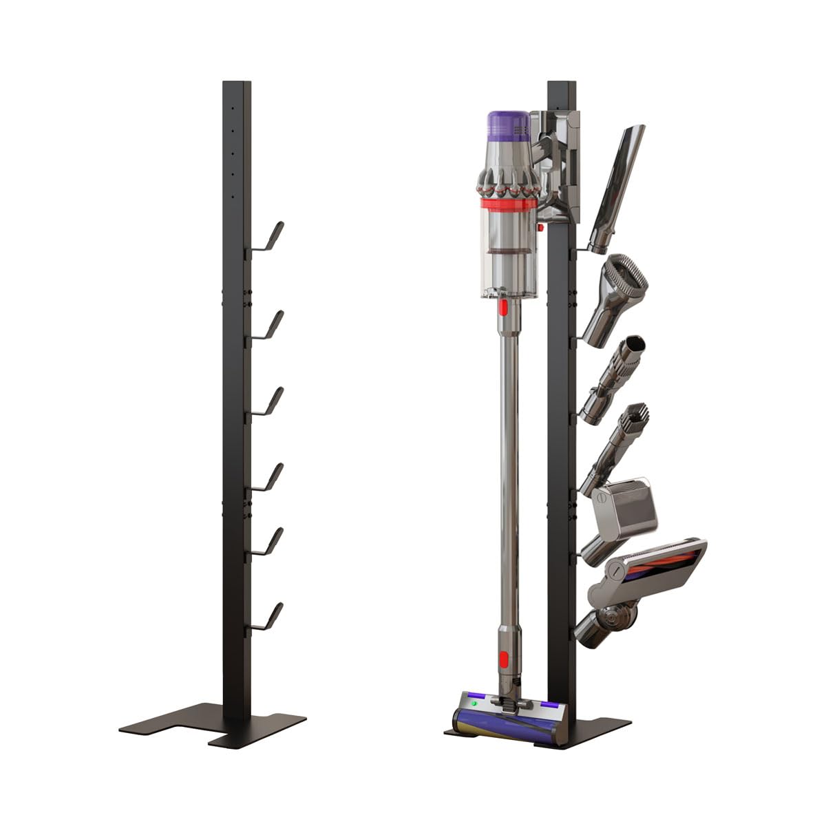 Dyson Vacuum Stand Storage Dock Holder - Compatible with V15, V11, V10, V8, V7, V6 Cordless Vacuum Cleaners & Accessories | Wall Mount Organizer for Home Cleaning Tools