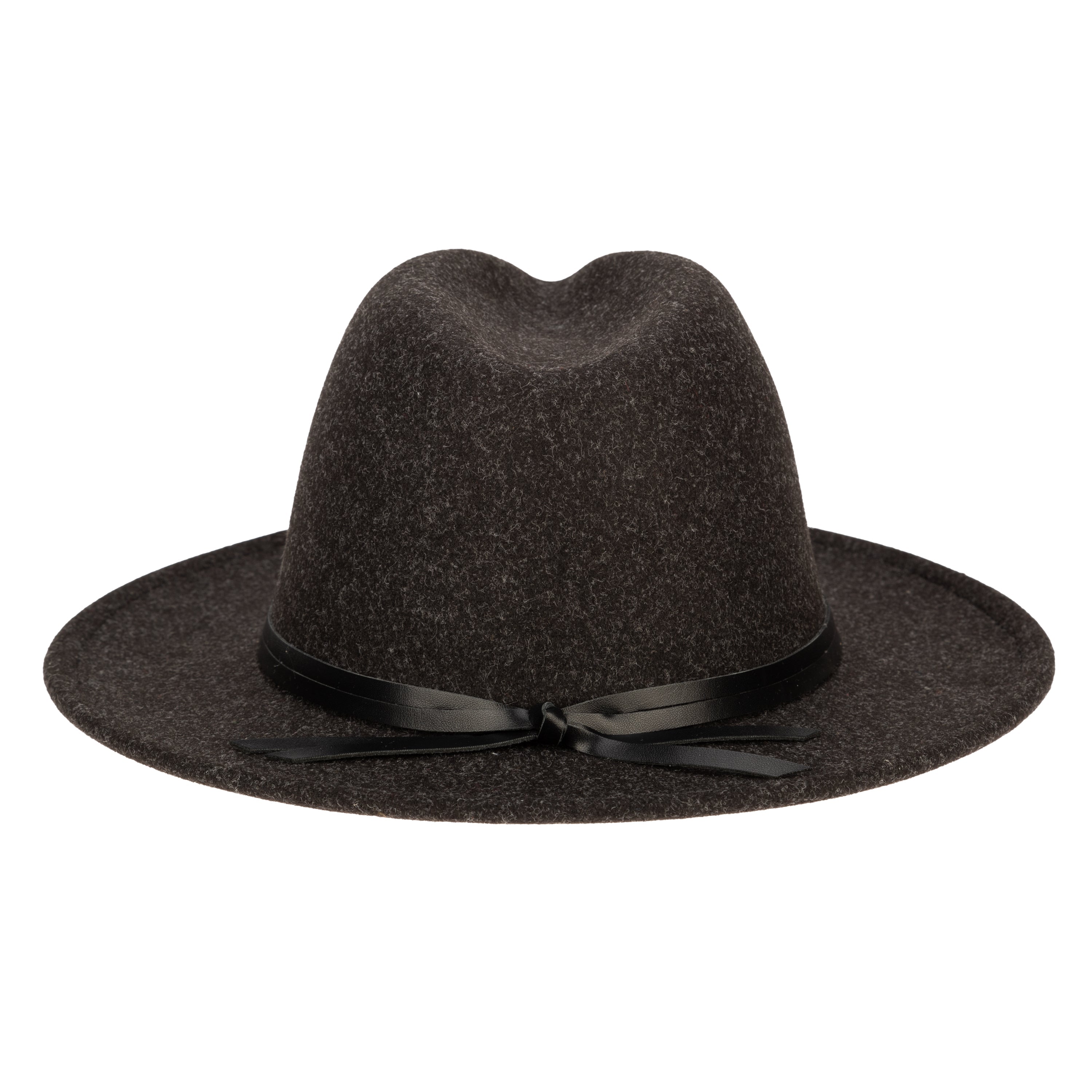 Stylish Women's Faux Felt Fedora Hat with Genuine Leather Band - Perfect for Outdoor Events, Travel & Fashion Accessories