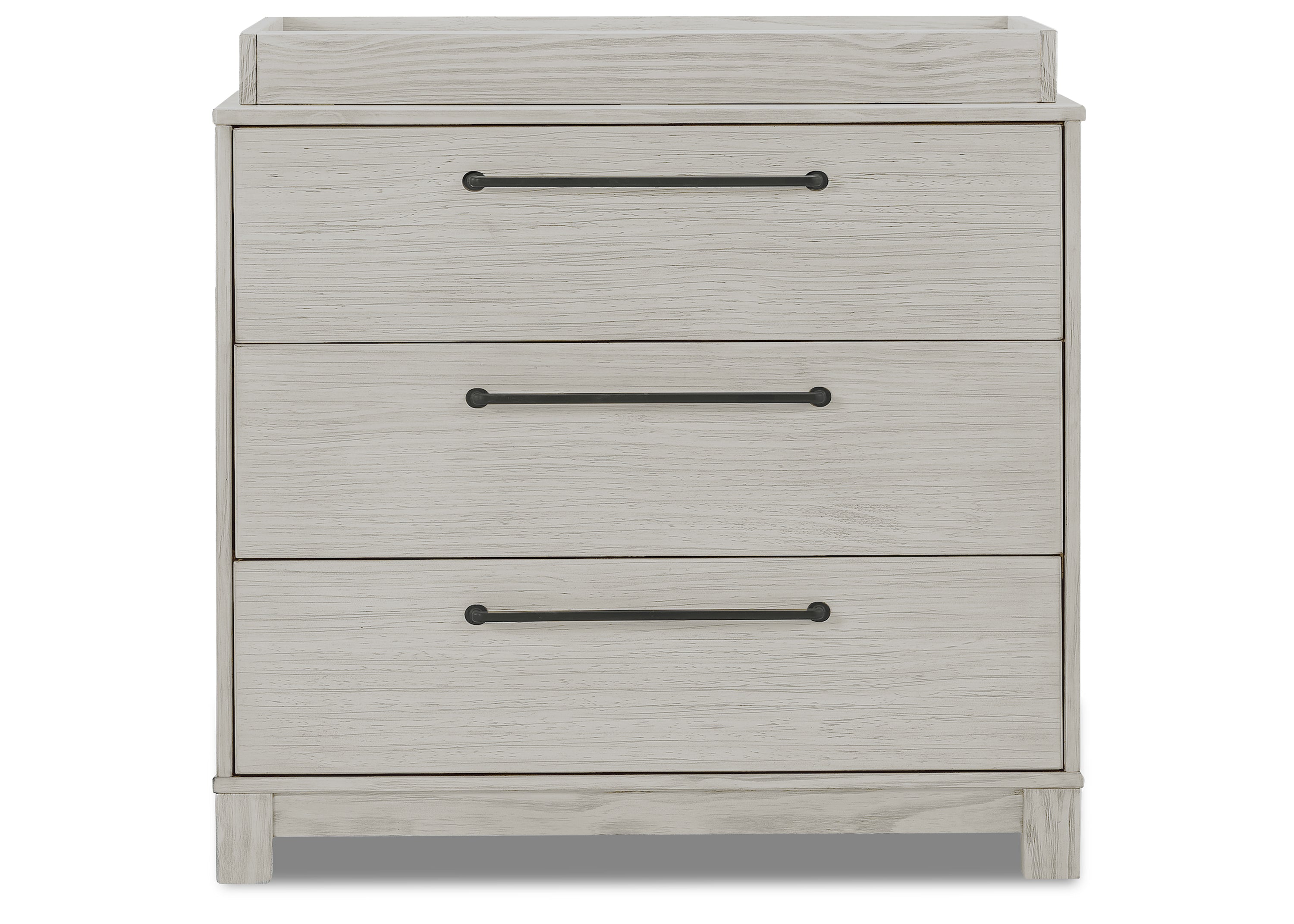 Rustic 3-Drawer Wooden Dresser with Interlocking Drawers - Perfect for Bedroom Storage & Farmhouse Decor