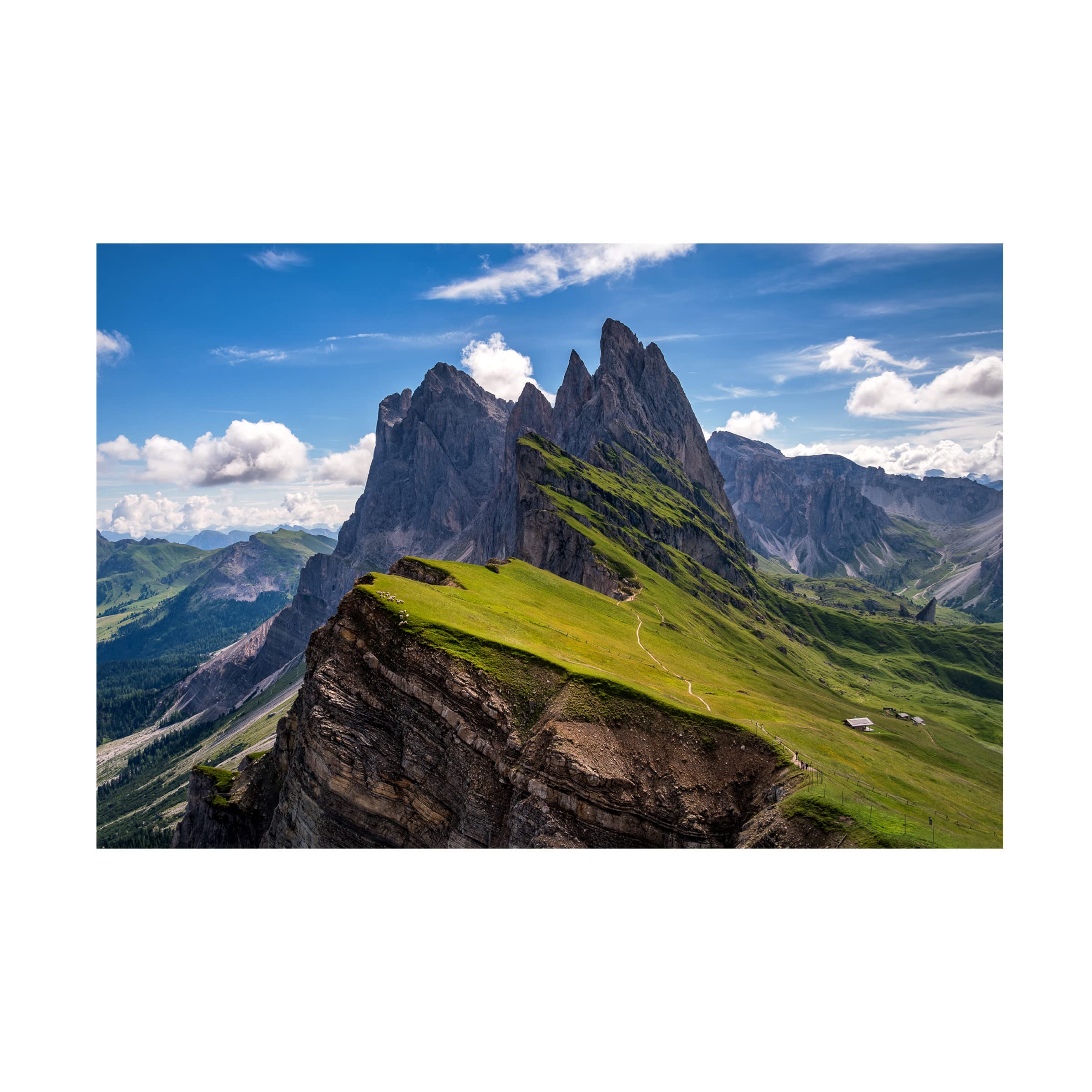 Trademark Fine Art 'On The Edge' Canvas Wall Art by Ales Krivec - Stunning Landscape Photography for Living Room & Office Decor