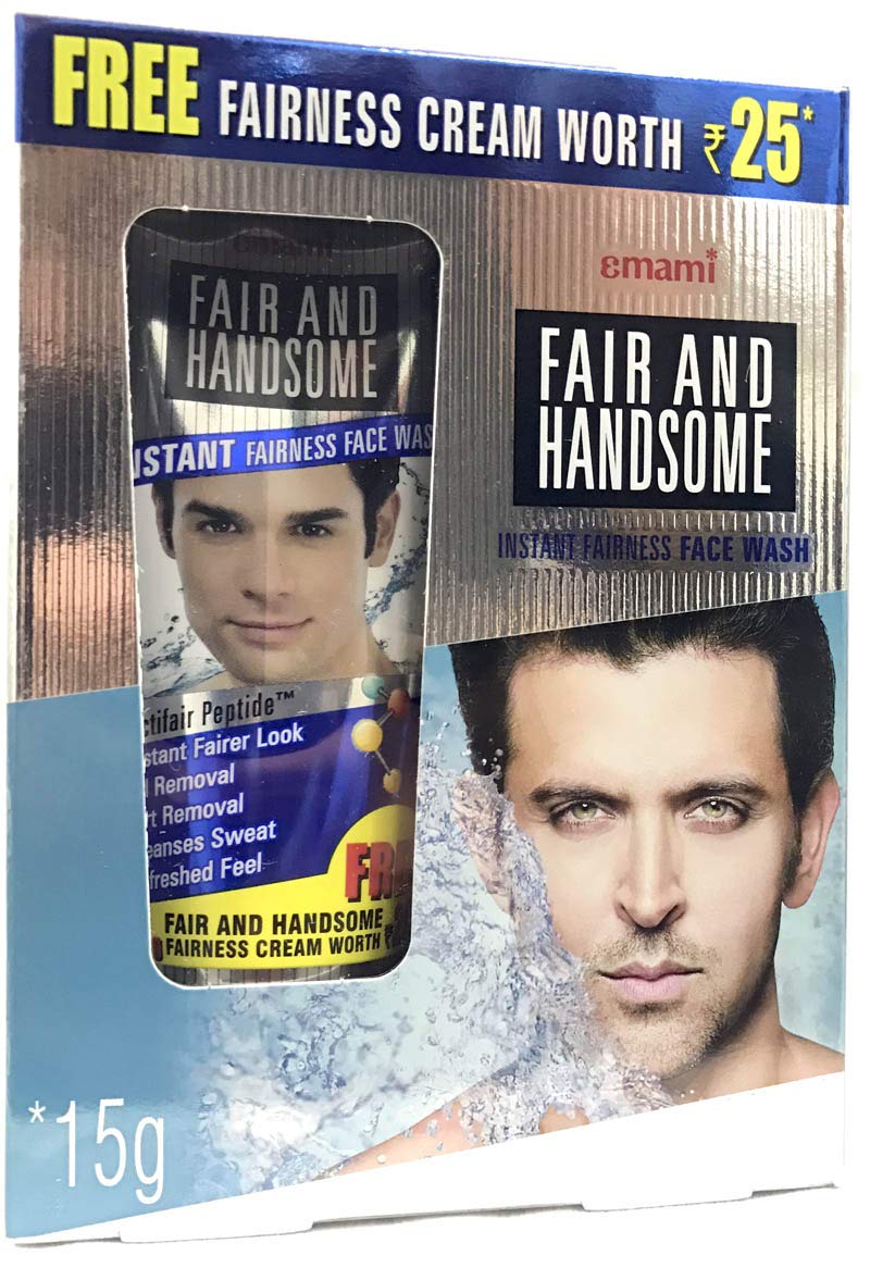 Emami Fair & Handsome Face Wash & Cream Set for Men's Skincare